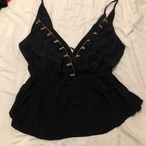 Free people wrap front top